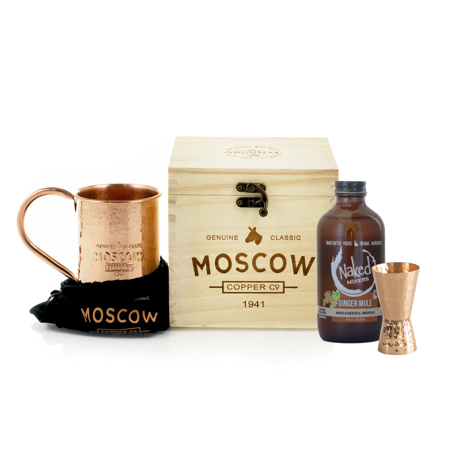 Set 2 Tazze Moscow Mule In Rame Puro 100% - 460ml Per Cocktail E