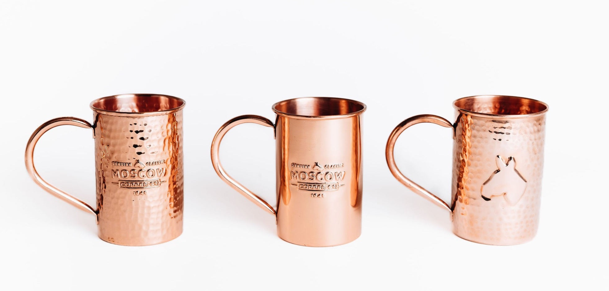 Mulehead Gift Set for Moscow Mule Cocktail Lovers Polished