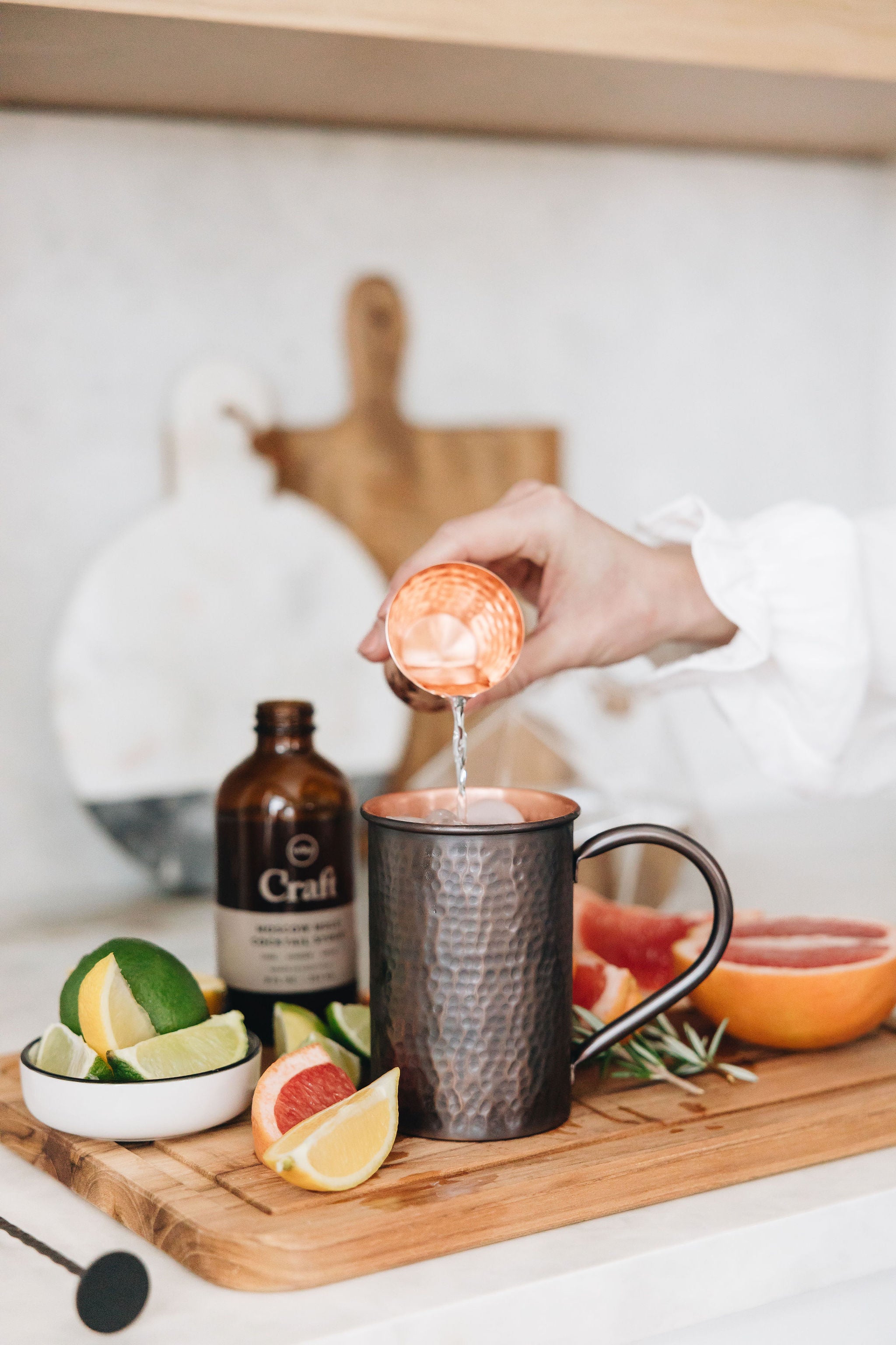 Vintage Designed Copper Mug in Antiqued Finish | Moscow Copper