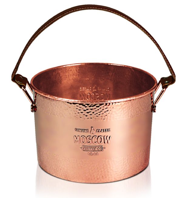 Hammered Copper Ice Bucket by Moscow Copper Co.