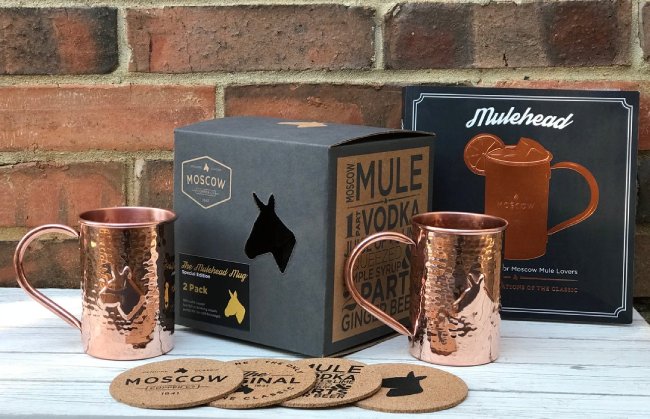 Mulehead Gift Set for Moscow Mule Cocktail Lovers Mulehead
