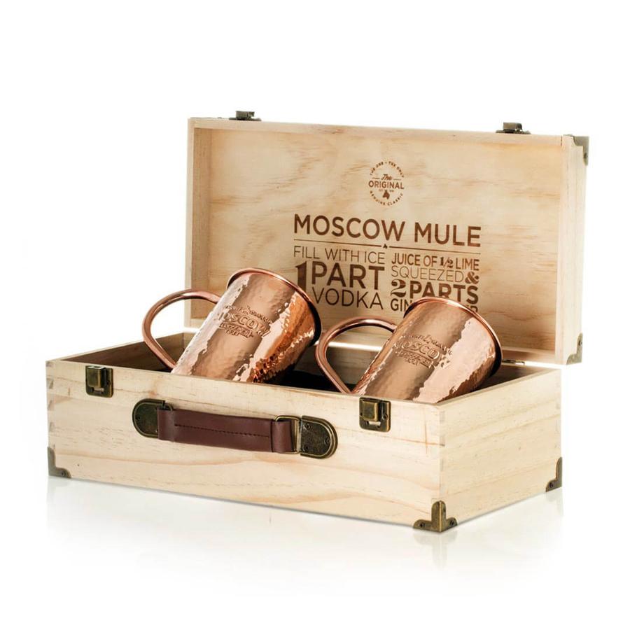 Two Original Moscow Mule Mugs with Collectors Box