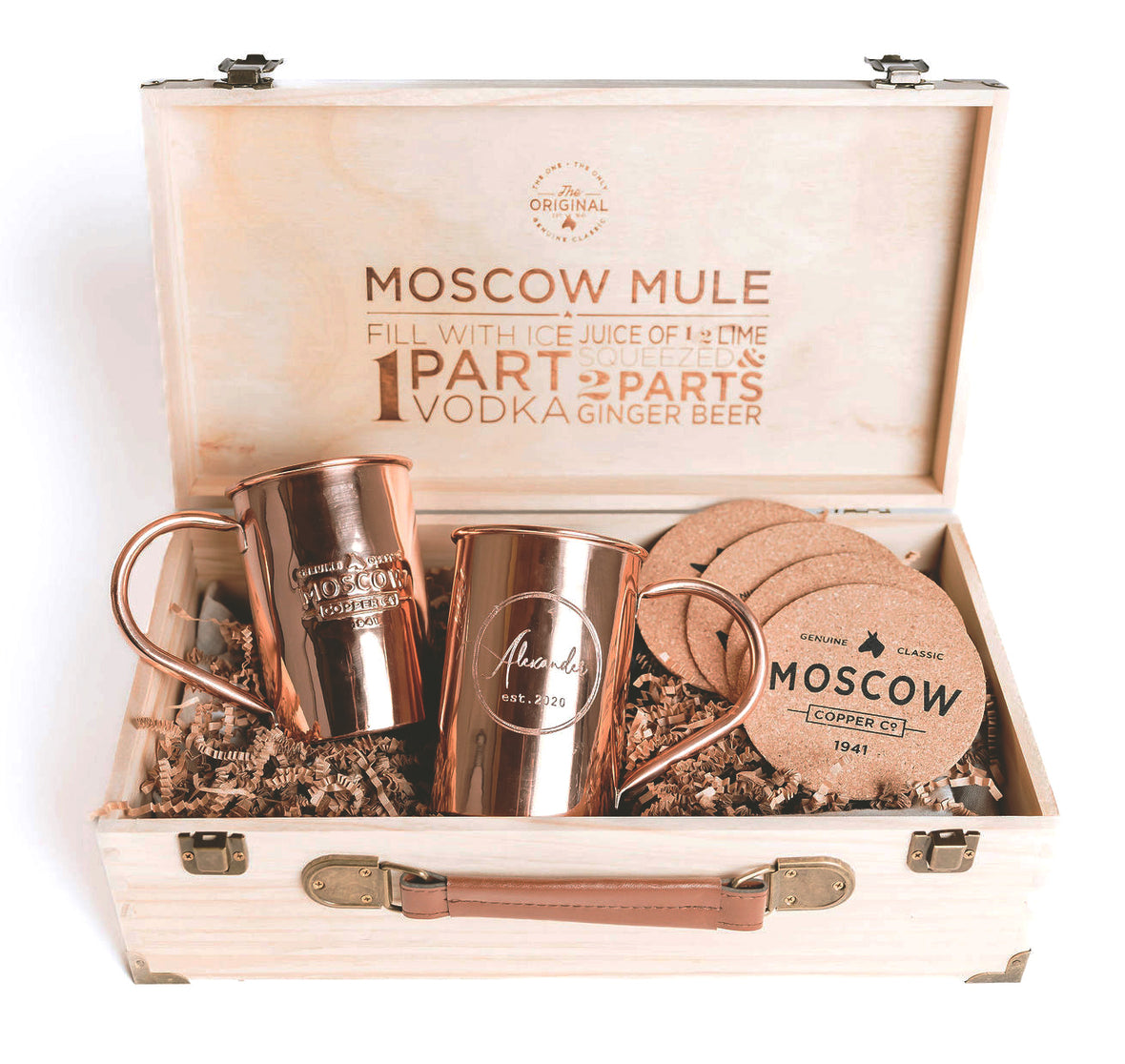 Custom Engraved Copper Moscow Mule Mug, Groomsmen Gift - Burro Classic –  Happily Ever Etched