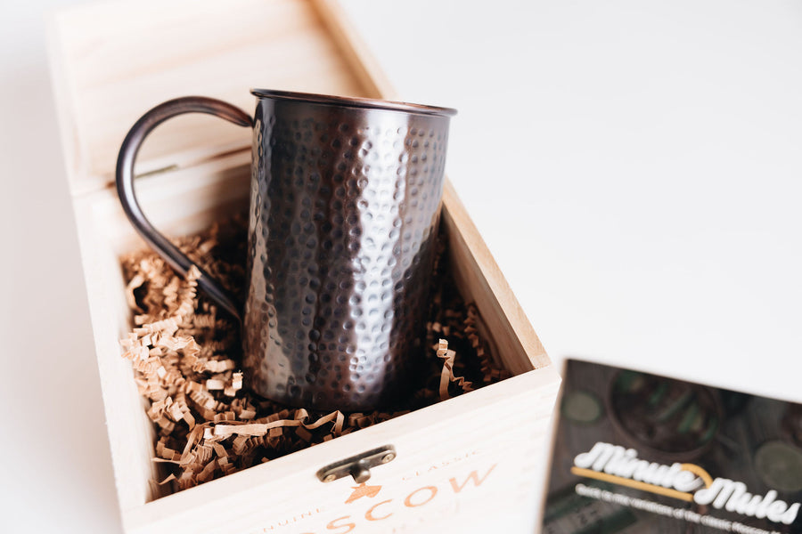 Two Moscow Mule Mugs with Collectors Box