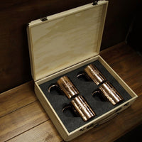 SET OF FOUR ORIGINAL MOSCOW MULE MUGS W/ COLLECTORS BOX